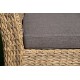 Плетеный двухместный диван "Капучино" соломенный (гиацинт)