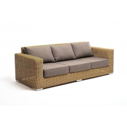 Плетеный диван "Боно", цвет соломенный