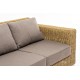 Плетеный диван "Боно", цвет соломенный