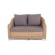 Плетеный диван "Кон Панна", цвет соломенный гиацинт