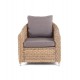 Плетеное кресло "Кон Панна", цвет соломенный (гиацинт)