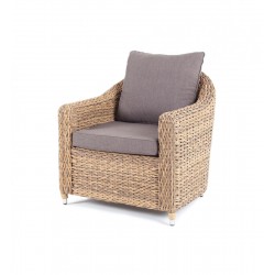 Плетеное кресло "Кон Панна", цвет соломенный (гиацинт)