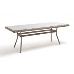 Плетеный стол  "Латте" 200х90 см, цвет бежевый