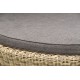 Плетеный шезлонг-кровать "Стильяно", цвет соломенный