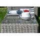 Плетеный кофейный стол "Кон Панна", цвет серый гиацинт
