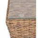 Плетеный кофейный стол "Капучино"  110х66 см, цвет соломенный гиацинт