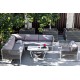 Садовый угловой диван "Касабланка" из алюминия
