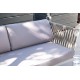 Садовый угловой диван "Касабланка" из алюминия