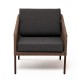 Садовое кресло "Канны", коричневый каркас/коричневый роуп/серый текстиль