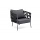 Садовое кресло "Диего", цвет темно-серый