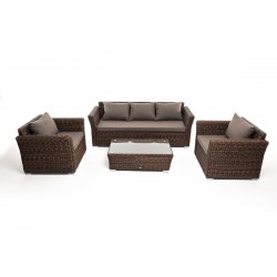 Плетеная мебель "Капучино", цвет коричневый (гиацинт)