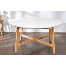 Обеденный круглый стол из тика "Talara" 150 см