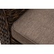 Плетеное кресло "Капучино" коричневое (гиацинт)