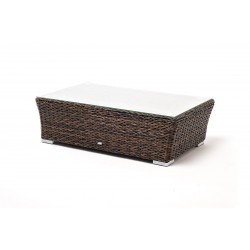 Плетеный кофейный стол "Капучино"  110х66 см, цвет коричневый гиацинт