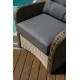 Плетеное кресло "Венеция", цвет коричневый