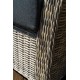 Плетеный трехместный диван "Венеция", цвет серый