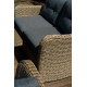 Плетеный двухместный диван "Венеция", цвет коричневый