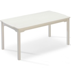 Стол из сосны "Visby" white 150х85 см