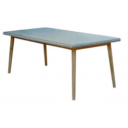 Обеденный стол из ротанга и акации "Arosa" 200*100 см