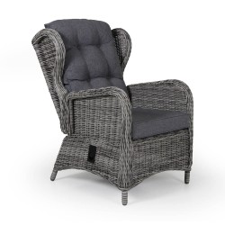 Плетеное кресло "Rosita" grey, регулируемое