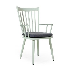 Кресло "Alvena" green из алюминия