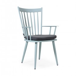 Кресло "Alvena" blue из алюминия  